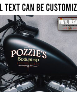 Personalized Bodyshop Pinstriping Lettering Sticker 11895