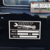 Personalized Built Not Bought Hot Rod Vinyl Sticker 10600