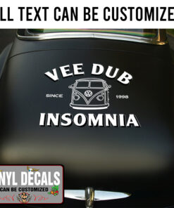 Personalized Camper Van Lettering Vinyl Sticker 10771