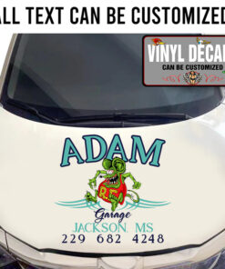 Personalized Car Door Rat Fink Sticker 11182