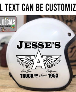 Personalized Car Lettering Flying Gasoline Sticker 11941