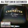 Personalized Carpenter Woodworking Lettering Sticker 12126