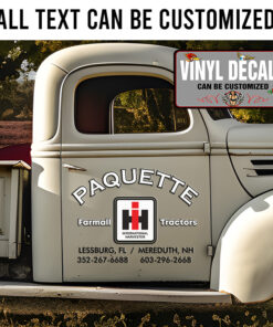 Personalized Case Ih Farmal Tractors Sticker 11734