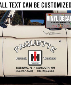 Personalized Case Ih Farmal Tractors Sticker 11734