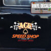Personalized Checker Flag Ace Sticker 11999
