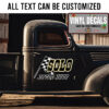 Personalized Checker Flag Speed Shop Sticker 11866