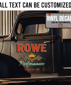 Personalized Checker Flag Sticker 11648