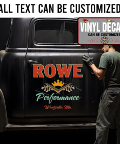 Personalized Checker Flag Sticker 11648