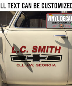 Personalized Chevrolet Lettering Vinyl Sticker 10547