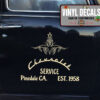 Personalized Chevrolet Service Pinstriping Sticker 12048