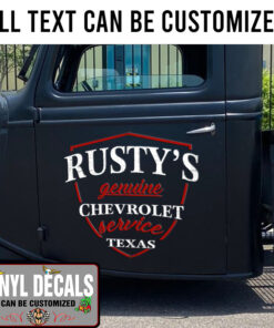 Personalized Chevrolet Service Sticker 10943
