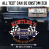 Personalized Chevy Hot Rod Truck Gasser Racing Car Door Art Lettering Vinyl Sticker 10202
