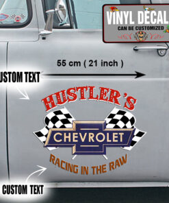 Personalized Chevy Hot Rod Truck Gasser Racing Car Door Art Lettering Vinyl Sticker 10202