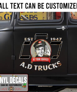 Personalized Chevy At Your Service Sticker 11349