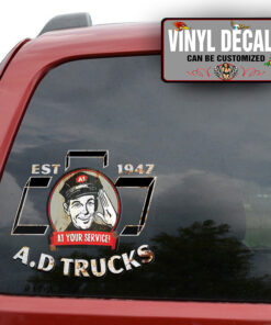 Personalized Chevy At Your Service Sticker 11349