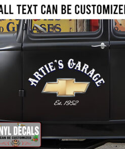 Personalized Chevy Garage Sticker 11125