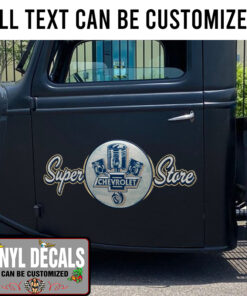 Personalized Chevy Garage Vinyl Sticker 10731