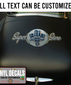 Personalized Chevy Garage Vinyl Sticker 10731