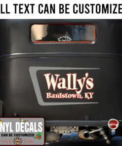 Personalized Chevy Speed Shop Lettering Vinyl Sticker 10532