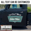 Personalized Chevy Truck Parts Lettering Sticker 10950