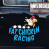 Personalized Chicken Racing Sticker 11858