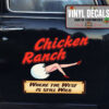 Personalized Chicken Ranch Lettering Hand Paint Vinyl Sticker 10441