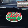 Personalized Chop Shop Lettering Vinyl Sticker 10500
