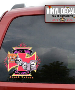 Personalized Choppers Iron Cross Pinstriping Sticker 11671