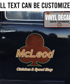 Personalized Clubes Lettering Sticker 11474