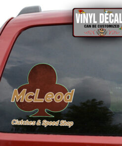 Personalized Clubes Lettering Sticker 11474