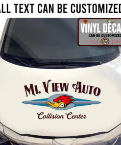 Personalized Collision Center Garage Sticker 11103