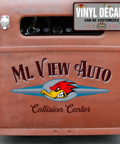 Personalized Collision Center Garage Sticker 11103