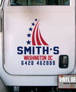 Personalized Company Name Lettering Sticker 11055