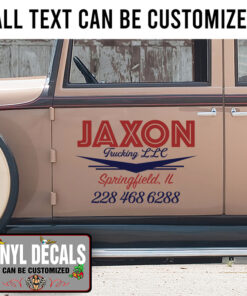 Personalized Company Name Lettering Sticker 11082