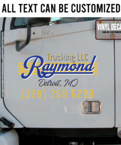 Personalized Company Name Lettering Sticker 11083