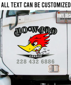 Personalized Company Name Lettering Sticker 11179