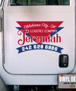 Personalized Company Name Logistic Company Lettering Sticker 11085
