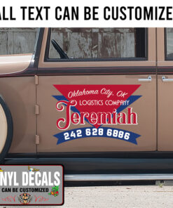 Personalized Company Name Logistic Company Lettering Sticker 11085