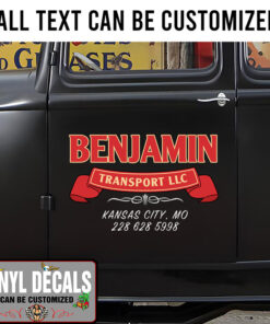 Personalized Company Name Logistic Company Lettering Sticker 11086