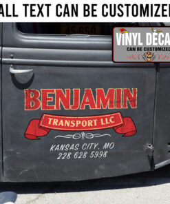 Personalized Company Name Logistic Company Lettering Sticker 11086