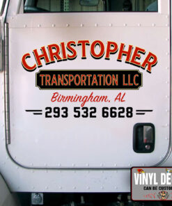 Personalized Company Name Logistic Company Lettering Sticker 11089