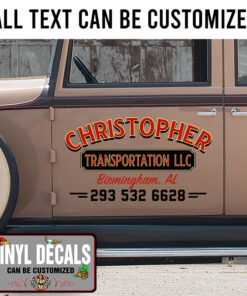 Personalized Company Name Logistic Company Lettering Sticker 11089