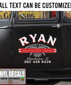 Personalized Company Name Logistic Company Lettering Sticker 11090