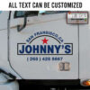 Personalized Company Name Truck Door Sticker 11063