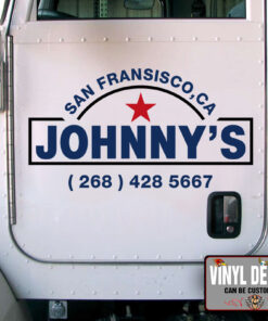 Personalized Company Name Truck Door Sticker 11063