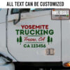 Personalized Company Name Truck Sticker 11100
