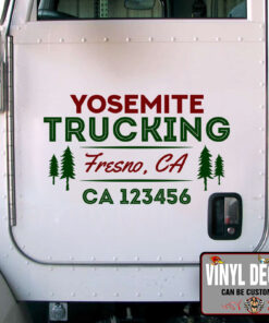 Personalized Company Name Truck Sticker 11100