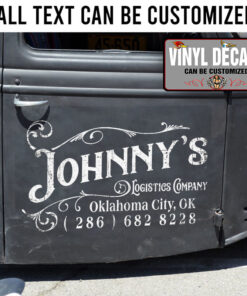 Personalized Company Name Trucking Company Logistic Company Sticker 11094