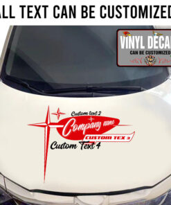 Personalized Company Name Vintage Style Truck Door Sticker 10927