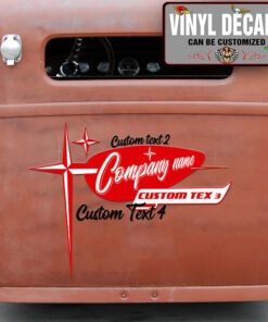 Personalized Company Name Vintage Style Truck Door Sticker 10927